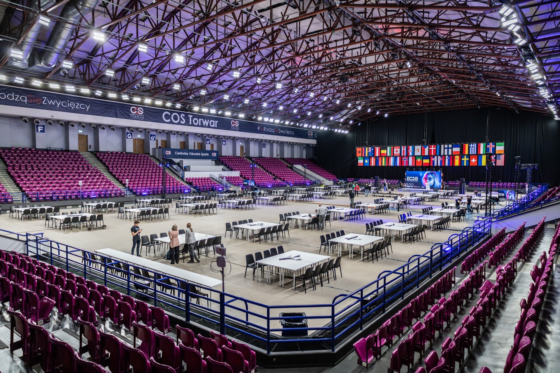 Competition arena setup